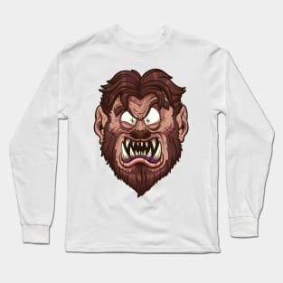 Werewolf Face Long Sleeve T-Shirt